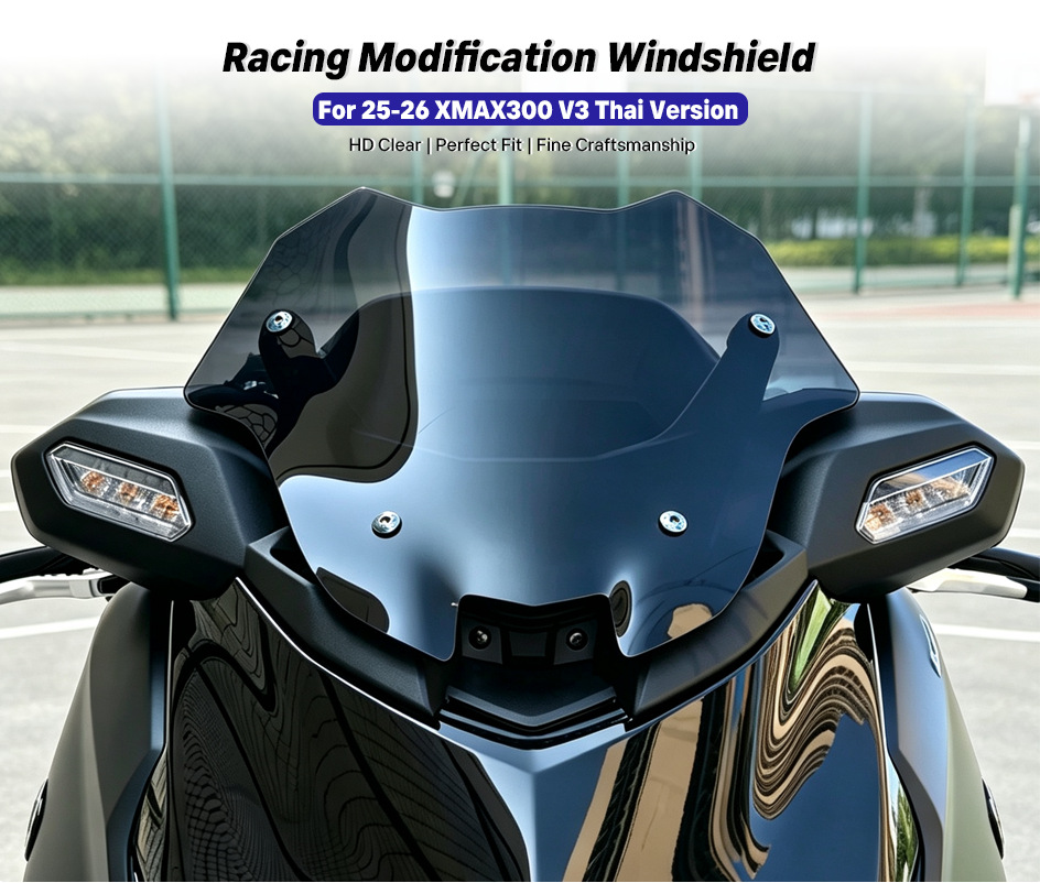 Suitable for Yamaha Xmax300 Front Windshield V3 Thai Version Modified Racing Windshield Model 25-26