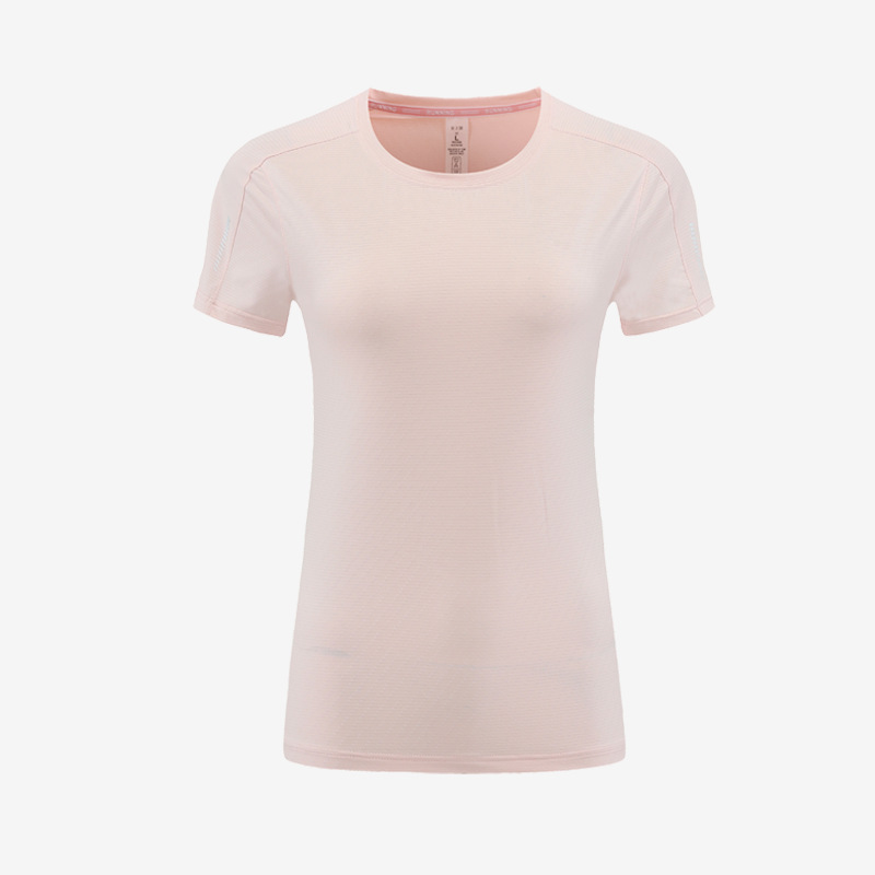 Amazon personalizado transfronterizo ropa deportiva de manga corta rápidamente secada camiseta ropa de secado rápido de mujeres yoga indoor camisa deportiva fitness