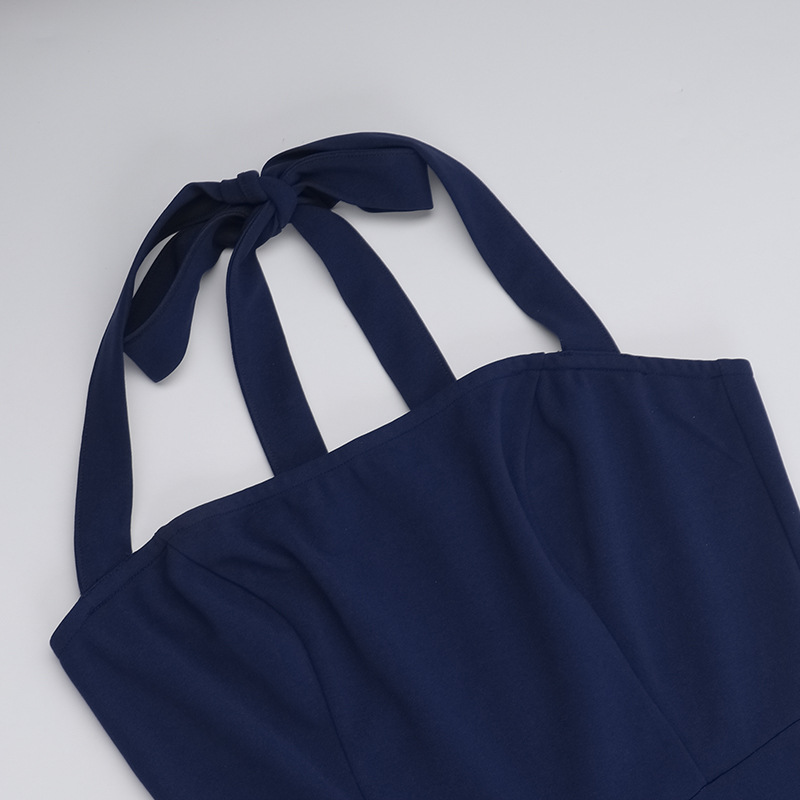 Fall Sexy Women Clothing Casual Slimming Bag Cover Halter Jumpsuit Women