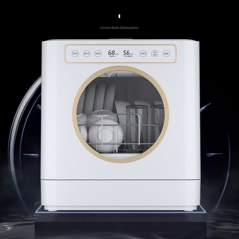 Factory Direct Supply of Household Dishwashers, Installation-Free Disinfection and Drying All-In-One Machine, Small Desktop Fully Automatic Dishwasher