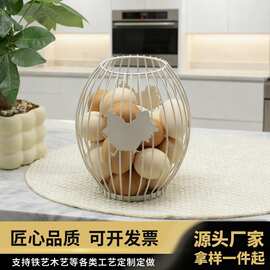 厨房置物架鸡蛋收纳架轻奢家居零食糖果收纳篮子咖啡店吧台展示架