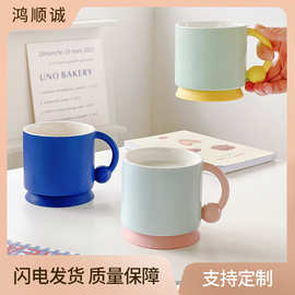 ins网红款马克杯创意简约咖啡陶瓷杯北欧logo礼品家用办公室杯子