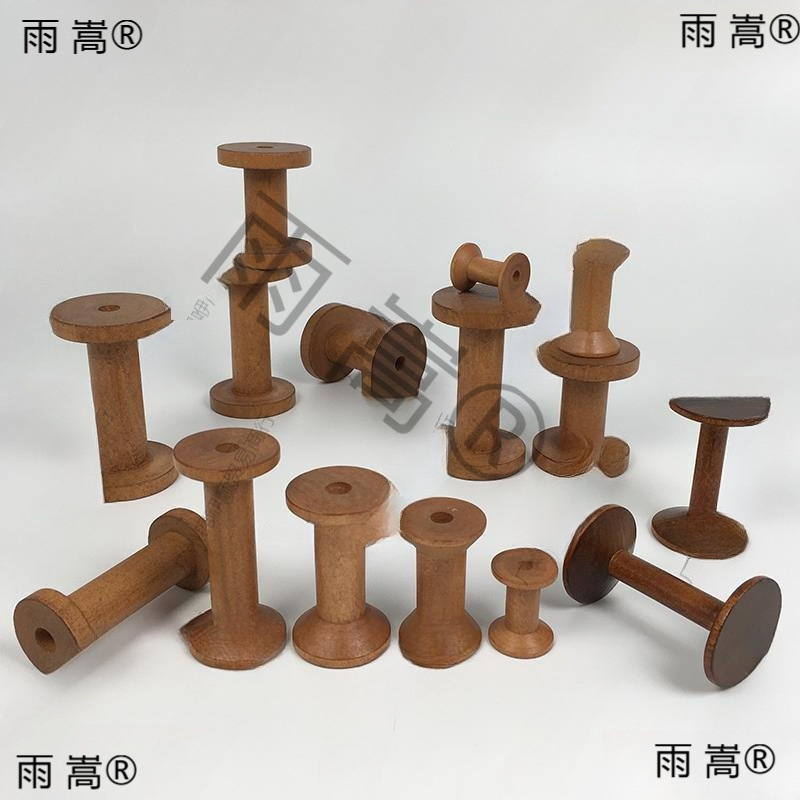 接头毛线绕线轴滑台实木复古轴家用木线轴手工卷线轮十字绣接头开