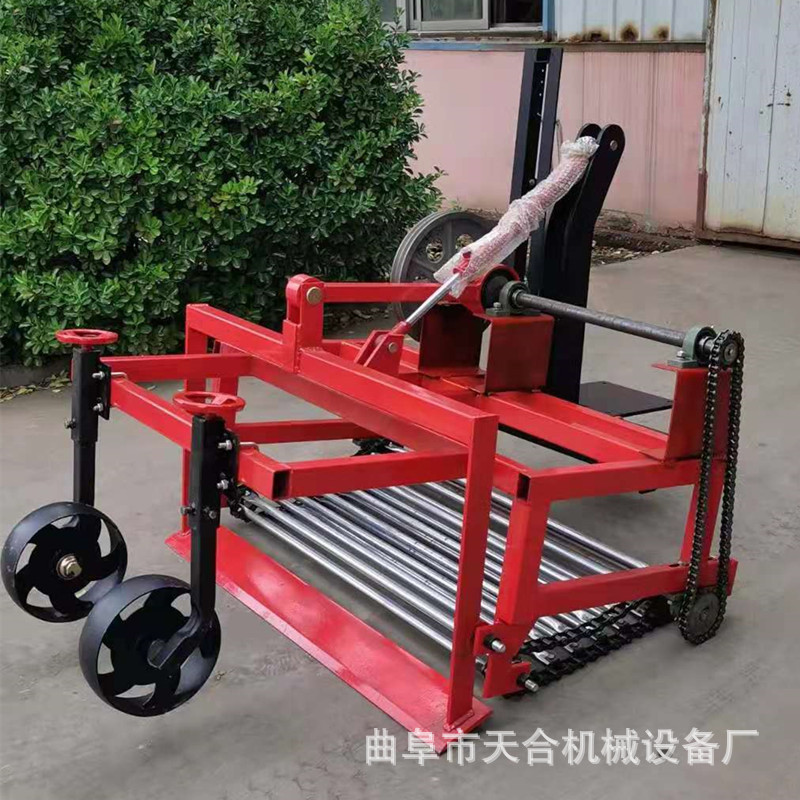 四轮拖拉机农用大蒜收蒜机 花生起果机 不伤蒜大蒜收割机