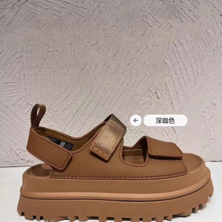 Off-Season Clearance Velcro Sandals for Women, 2025 New Thick-Soled Height-Increasing Open-Toe Casual High-Heeled Sports Beach Shoes