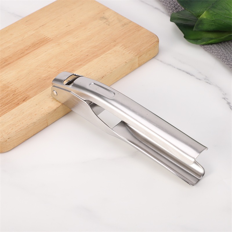 Cross-Border New Garlic Masher Household Portable Stainless Steel Garlic Press Garlic Slicer Creative Garlic Paste Kitchen Artifact