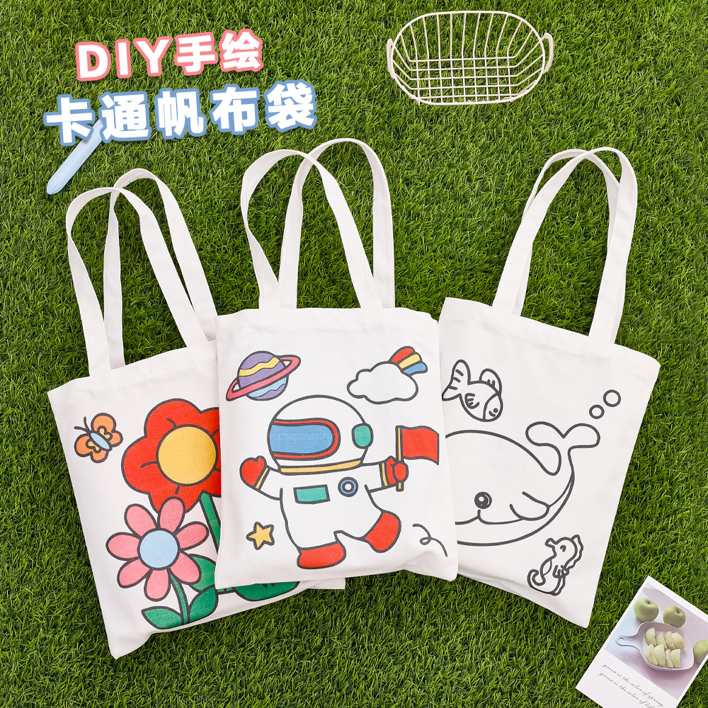 Cartoon cloth bag for students