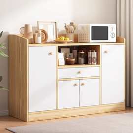 餐边柜子储物柜靠墙一体茶水柜橱柜家用厨房简易收纳柜客厅置物柜