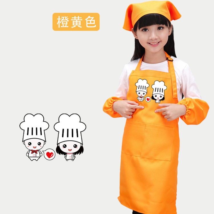 Delantal para niños ropa de pintura impermeable personalizada jardín de infantes galería de arte logotipo de impresión ajustable delantal de publicidad al por mayor