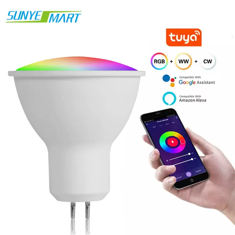 DC12V  GU5.3智能灯 涂鸦smart life app alexa googlehome 音箱