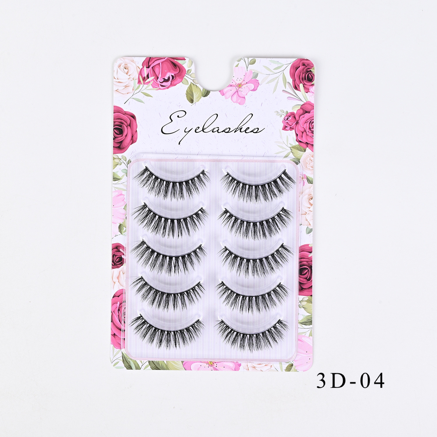 Comercio exterior europeo y americano grueso rizado 3D desordenado para el cabello, pestañas postizas, pestañas delgadas naturales al por mayor