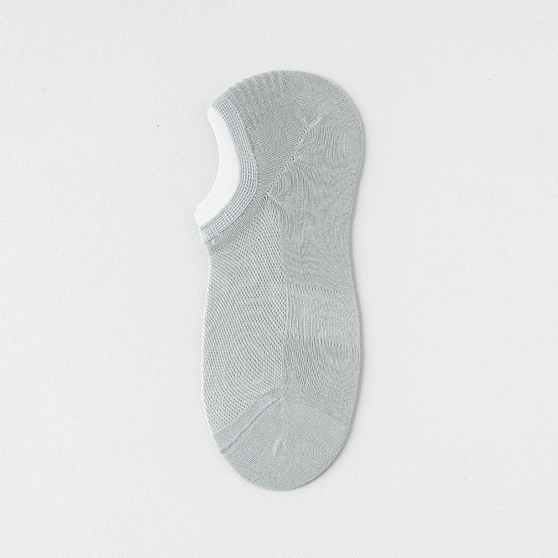Calcetines Calcetines de algodón para hombre de verano, desodorante y absorbente de sudor, calcetines invisibles de corte bajo de verano, calcetines de barco transpirables de malla