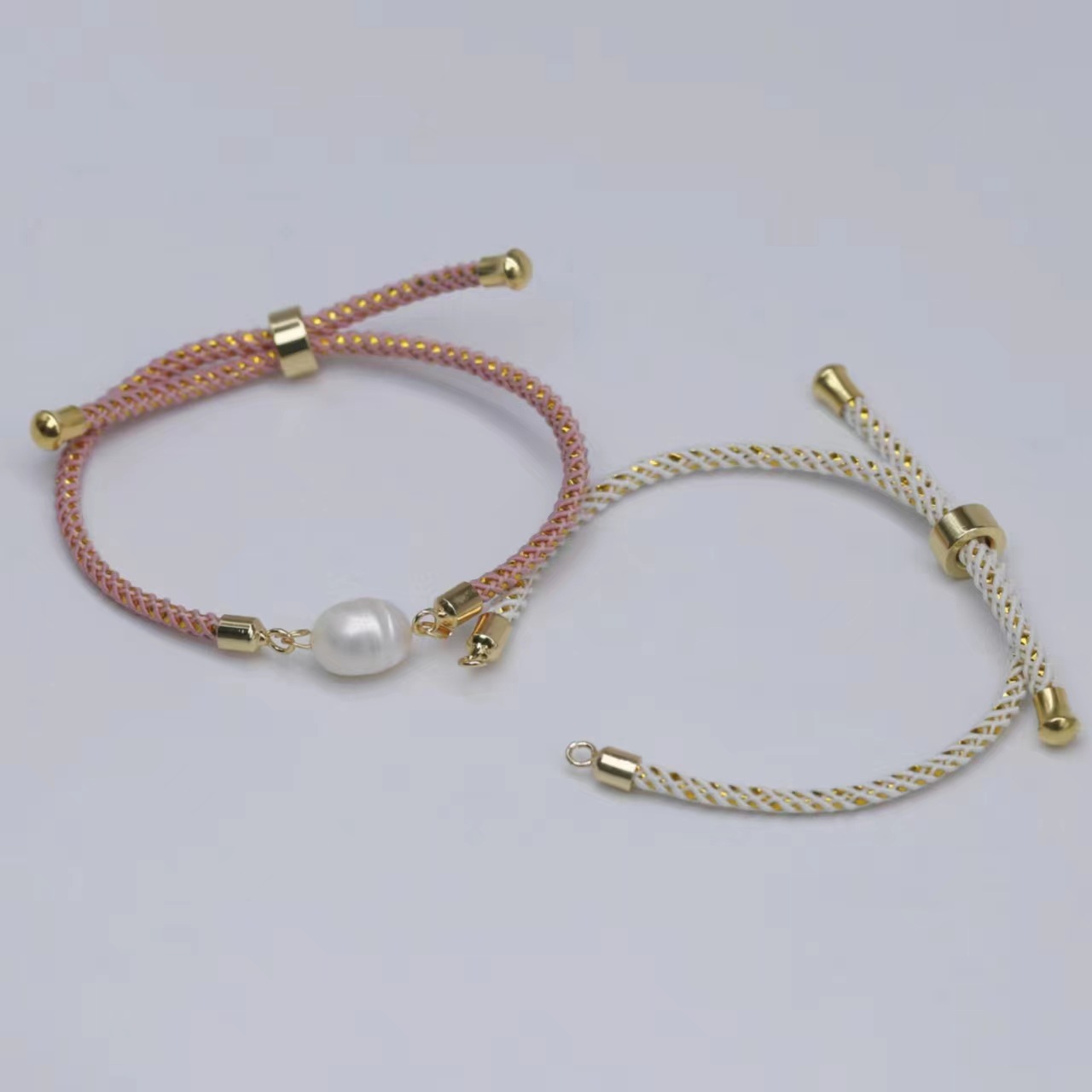 Milan Hand Rope diy Semi-finished Bracelet Gold Color-preserving Adjustable Push-pull Milan Wire Bracelet Factory Direct Sales