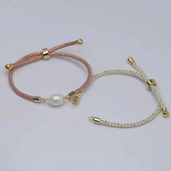 Milan Hand Rope diy Semi-finished Bracelet Gold Color-preserving Adjustable Push-pull Milan Wire Bracelet Factory Direct Sales