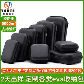 eva收纳包2.5/3.5移动硬盘方形收纳盒数码数据线充电器包装盒