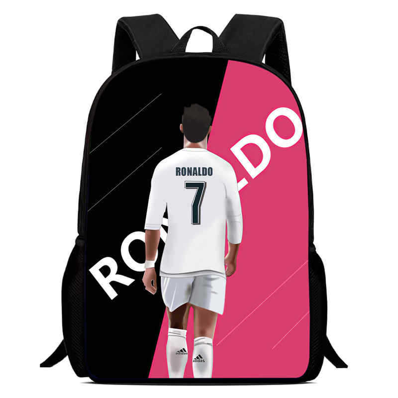 Amazon crossover nueva mochila con estampado periférico de futbolista mochila escolar para estudiantes mochila para niños