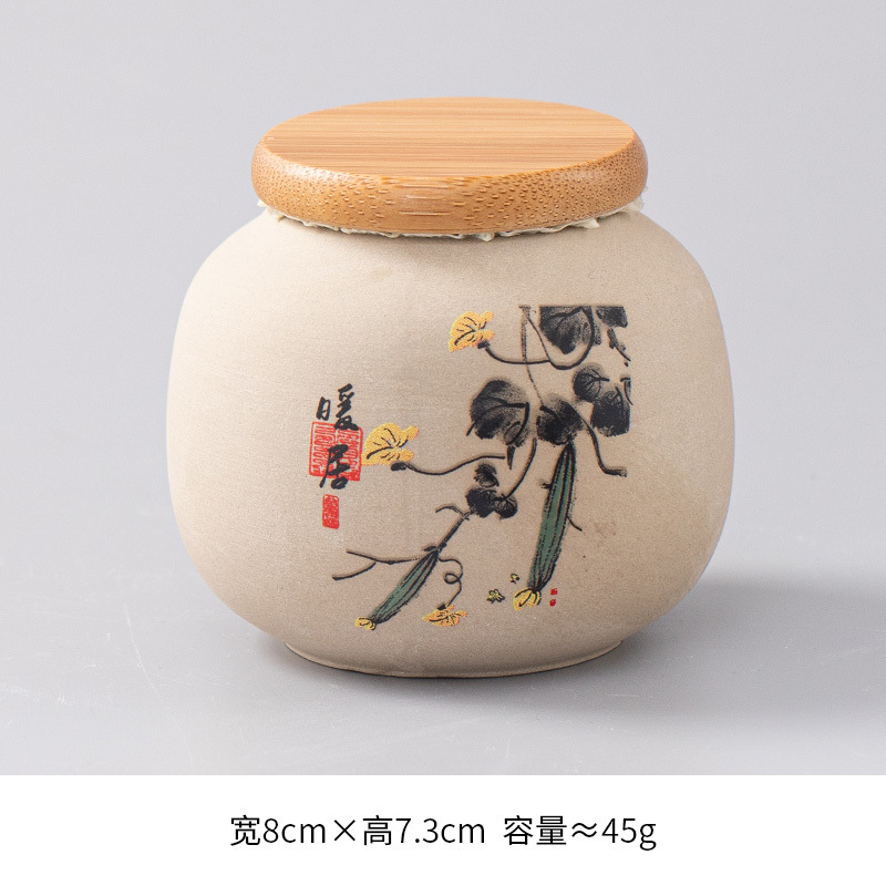 오리지날 도자기 대나무 뚜껑 항아리/따뜻한 집