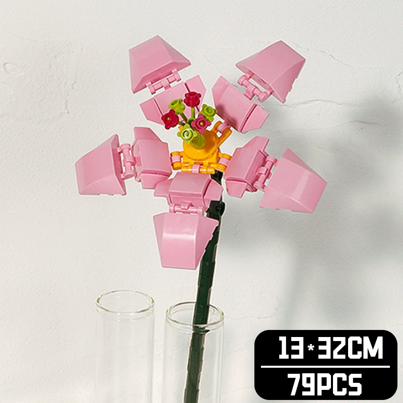 Realistic Table Flower Set, DIY Miniature Bouquet Constructor, Assorted Rose & Sunflower Models, Gift