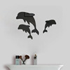 Acrylic set on wall, sticker for bathroom, decorations for living room, 3D