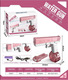 Pink - electric glock water gun + 1 large water tank + 1 small water tank + rechargeable battery [english color box version]