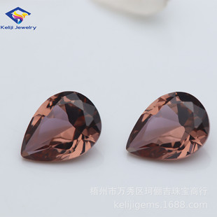 Factory Wholesale Pear-Shaped Martha Color Nano Bare Stone Drop-Shaped Synthetic Gem Nano Western Ceramic Accessories