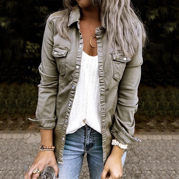 Denim Shirt - Grey