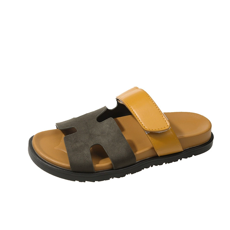 Сабо, обувь для отдыха, универсальная модная пляжная слайд-платформа с липучкой, плюс размер, оптом