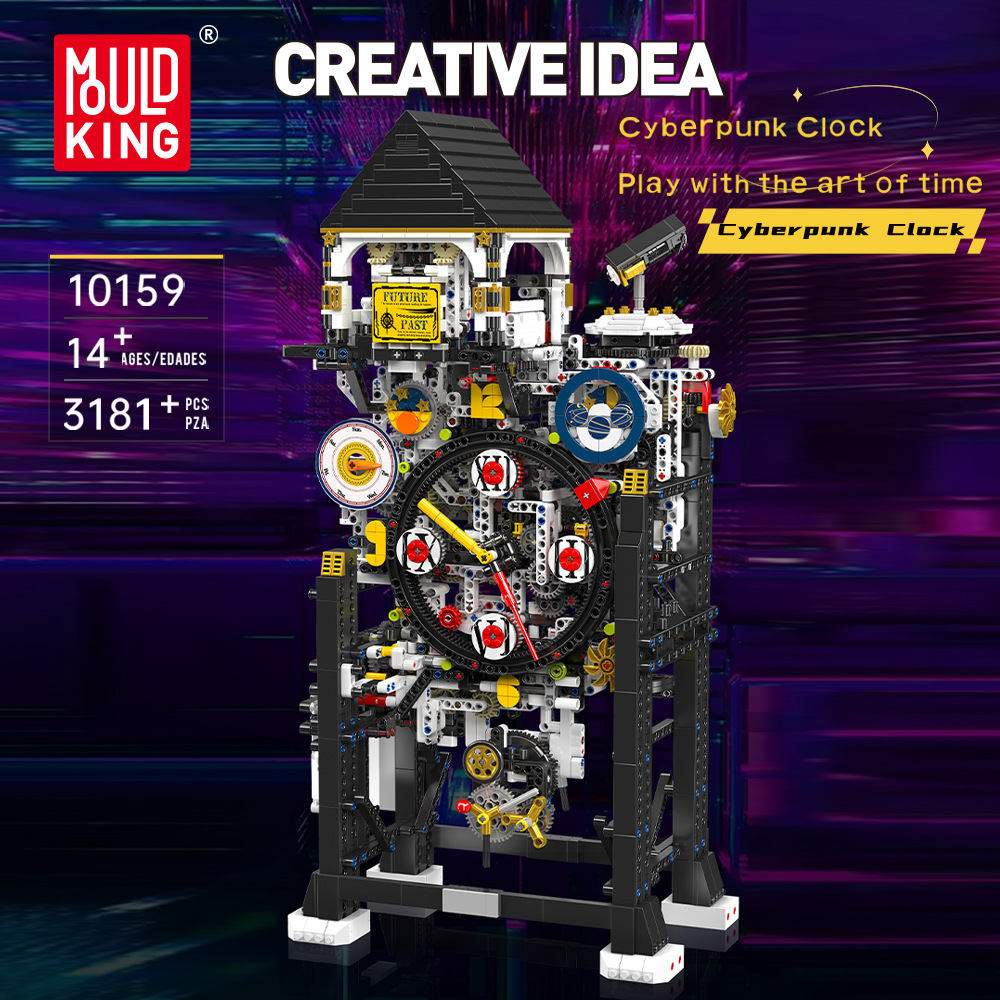 Yuxing Watch Series 10159 Cyberpunk Reloj Bloques de construcción eléctricos Juguetes Rompecabezas para niños