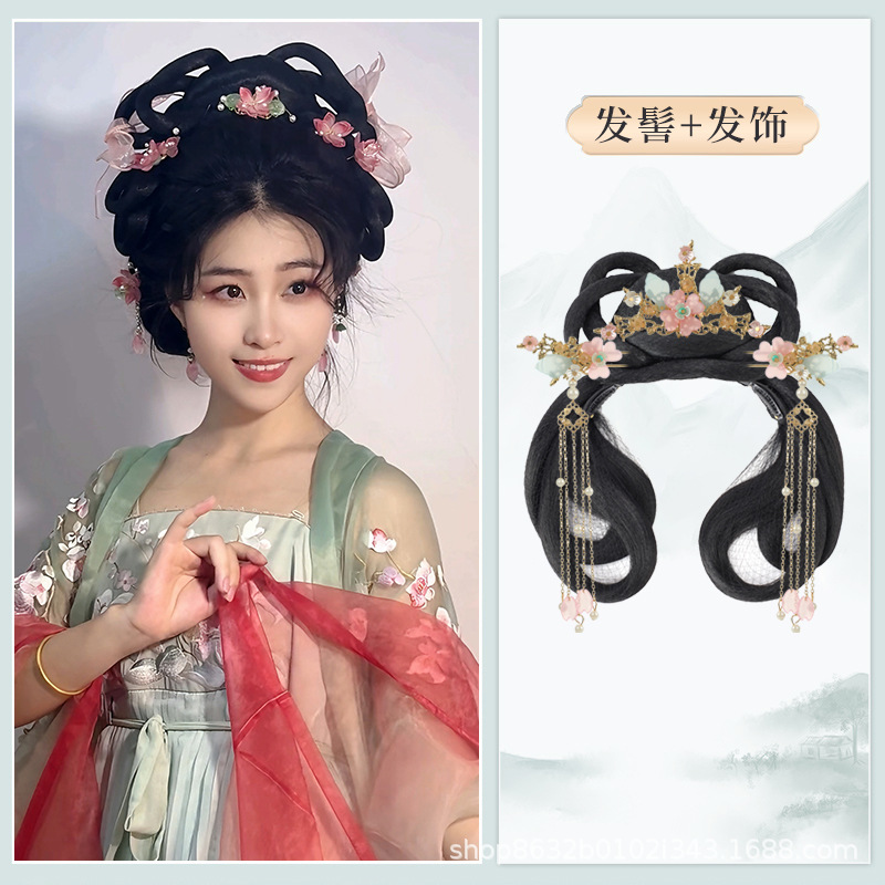 청우빵+핑크꽃 헤어 액세서리 세트