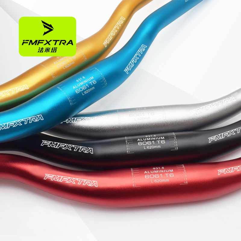 Manillar de bicicleta de montaña en aleación de aluminio, diseño recto 31.8×620 mm, ligero y resistente, accesorios de ciclismo