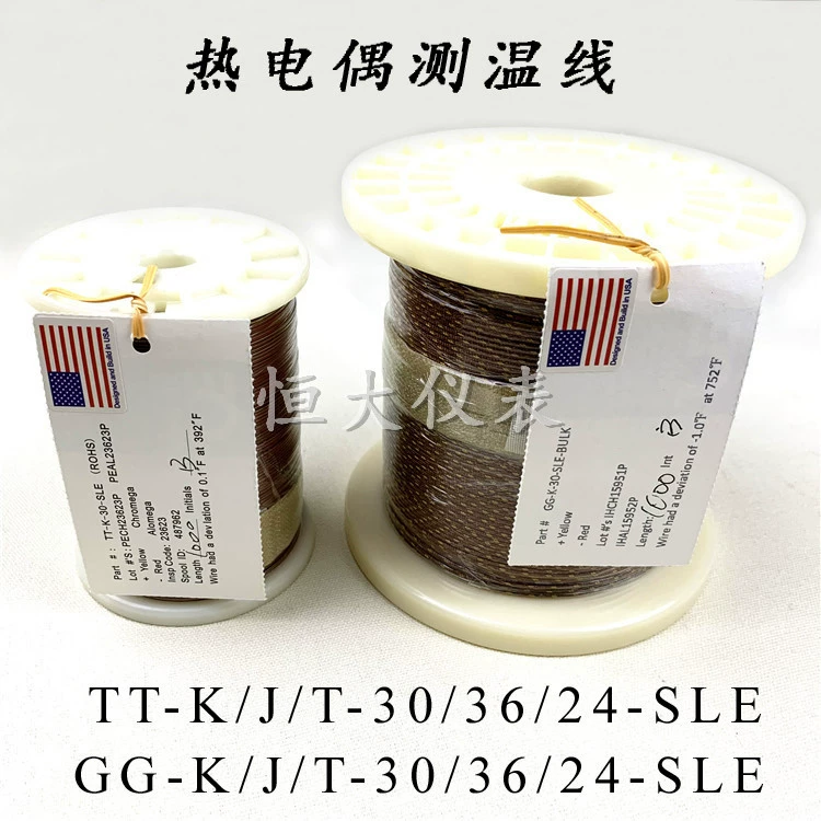 Термопара K-типа GG 24 линия измерения температуры TT-K-30-SLE Тефлоновое стекловолокно 36 линия измерения температуры типа JT