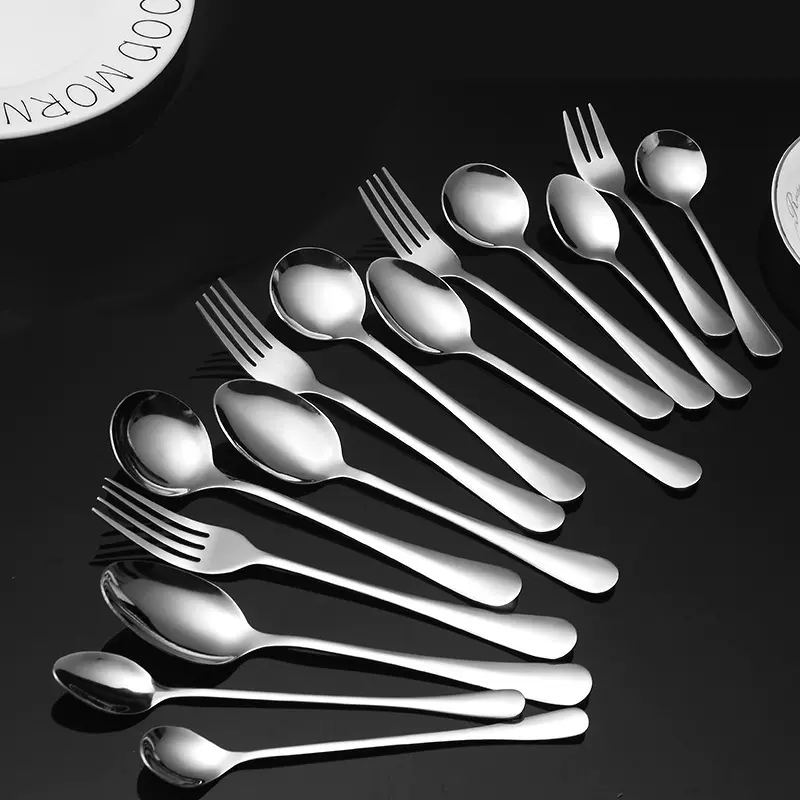 1010不锈钢餐刀叉勺套装黄油刀西餐勺叉牛排刀餐勺甜品勺叉子