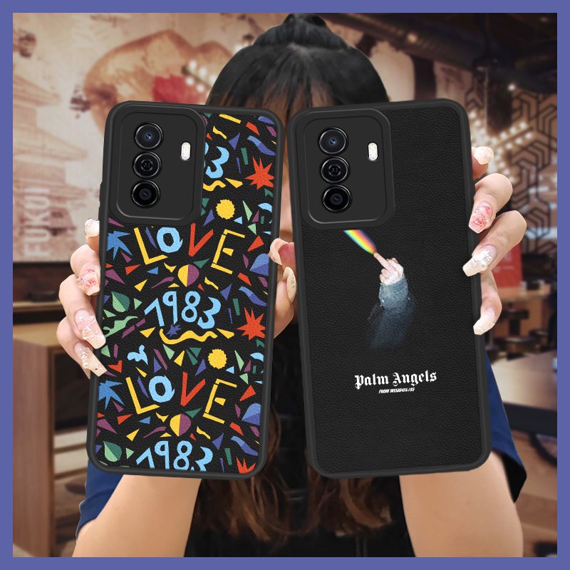 Suitable for Huawei mobile phone shell texture black new silicone fun lambskin couple cute anime heat dissipation