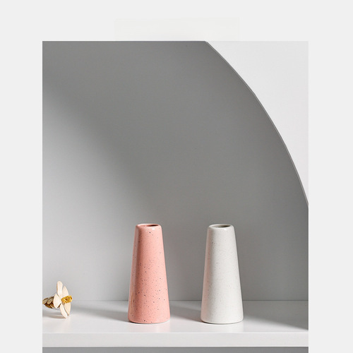 Longli Ceramic Aroma Diffuser Creative Home Living Room Mini Ceramic Vase Ornament Decor Hydroponic Flower Slim Bottle