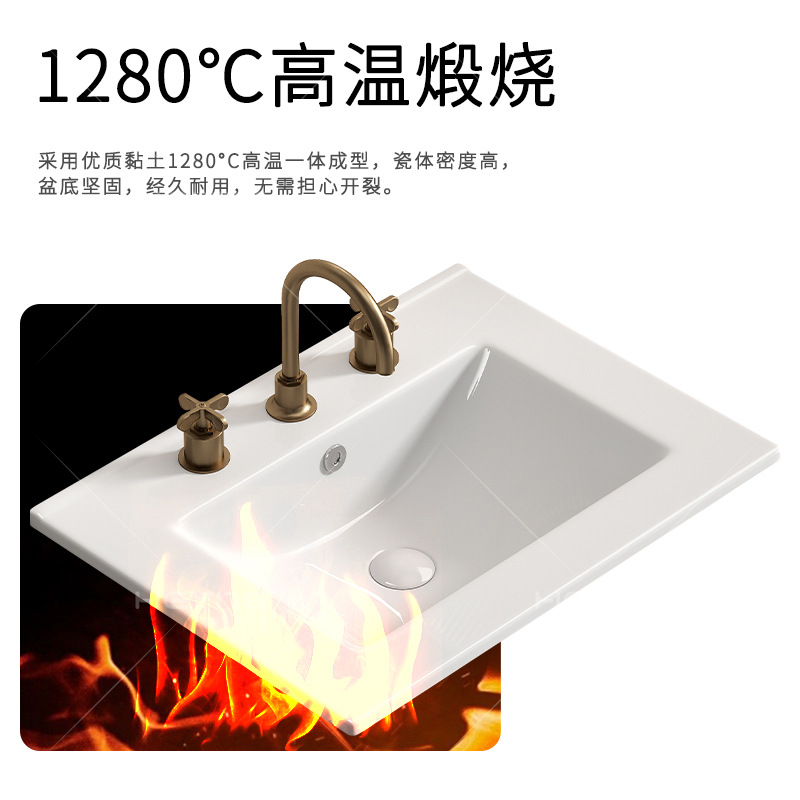 Exportaciones transfronterizas de cerámica de tres orificios de grifo en un baño gabinete de baño lavabo de inodoro certificación CE comercio exterior