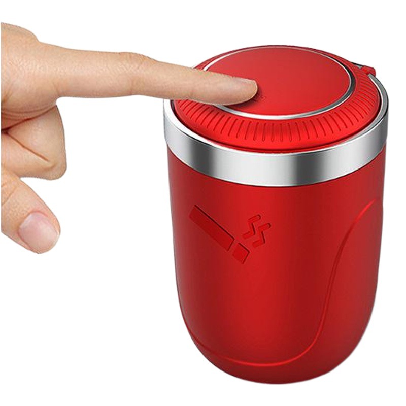 Suministros de coche Cenicero del coche transfronterizo Amazon decoración interior del coche creativo nuevo tipo de empuje multifuncional