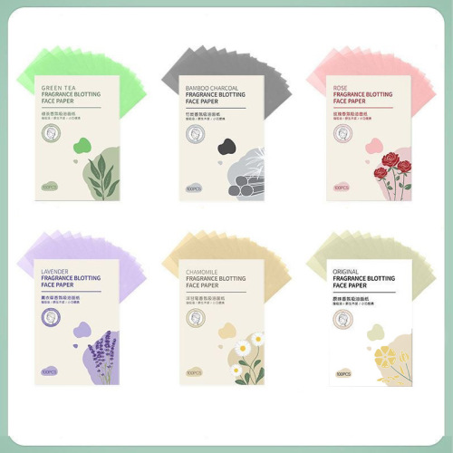 100 pieces of fragrance oil-absorbing paper facial oil-controlling women's summer refreshing facial oil-removing men's oil-absorbing facial paper for students