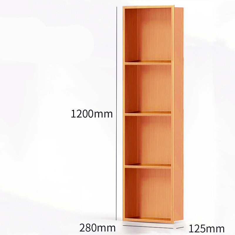 Acero inoxidable nicho incrustado ducha doble partición baño metal nicho Internet celebridad acabado baño estante