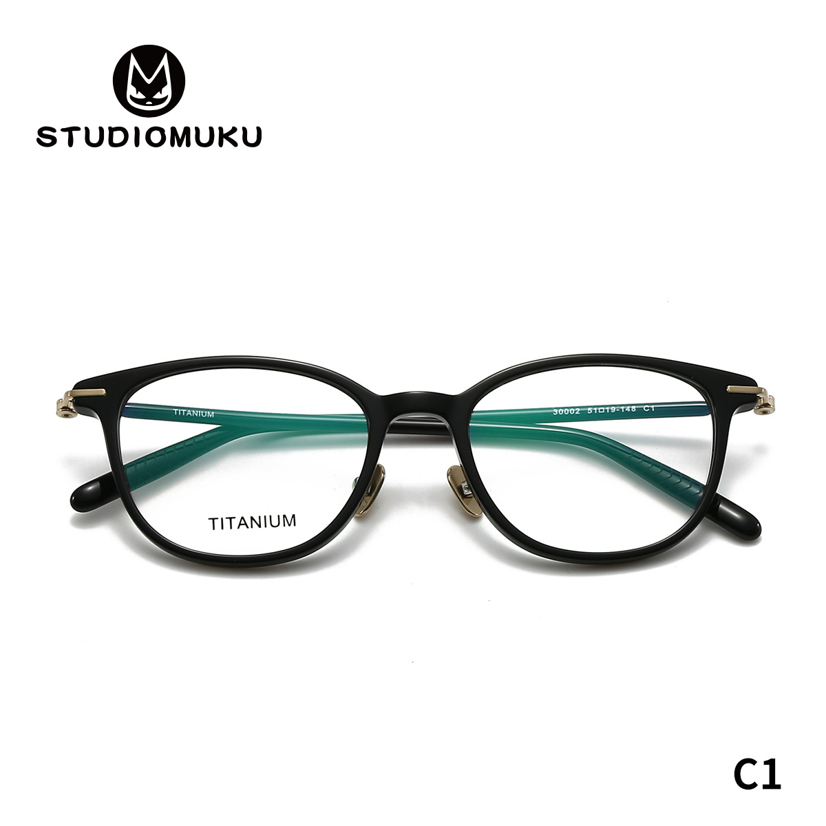STUDIOMUKU gafas de madera fresca en la búsqueda de la perfección para saber tener un marco de gafas de placa de titanio puro marco de gafas
