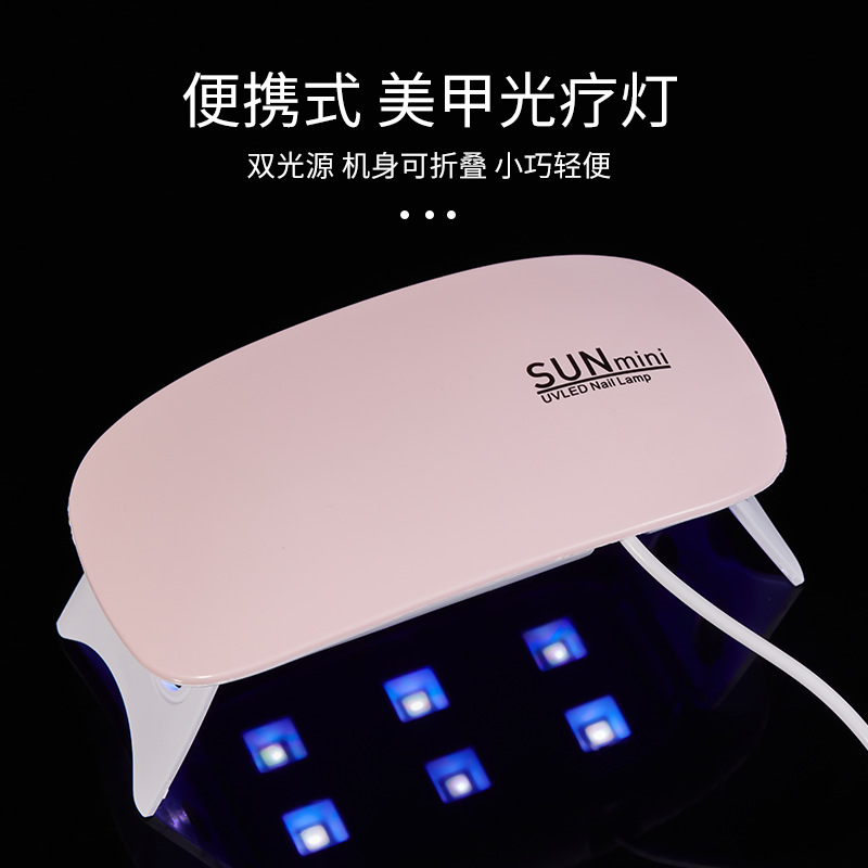 Manicuría de mano una lámpara de manicuras lámpara de almacenamiento de energía portátil mini mini monstruo de secado rápido luz de terapia de uñas lámpara de horno