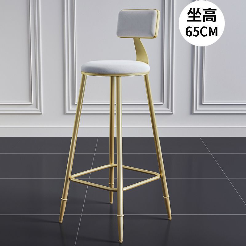 Silla de bar de hierro forjado simple taburetes de bar modernos para comidas caseras respaldados taburetes de bar de lujo ligero image 36