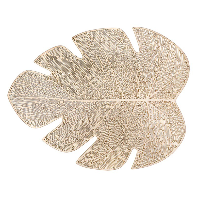 Amazon горячая Распродажа подставка специальной формы подставка легкая Роскошная бронзовая подставка ПВХ мягкий декоративный Настольный коврик трансграничная пластина коврик