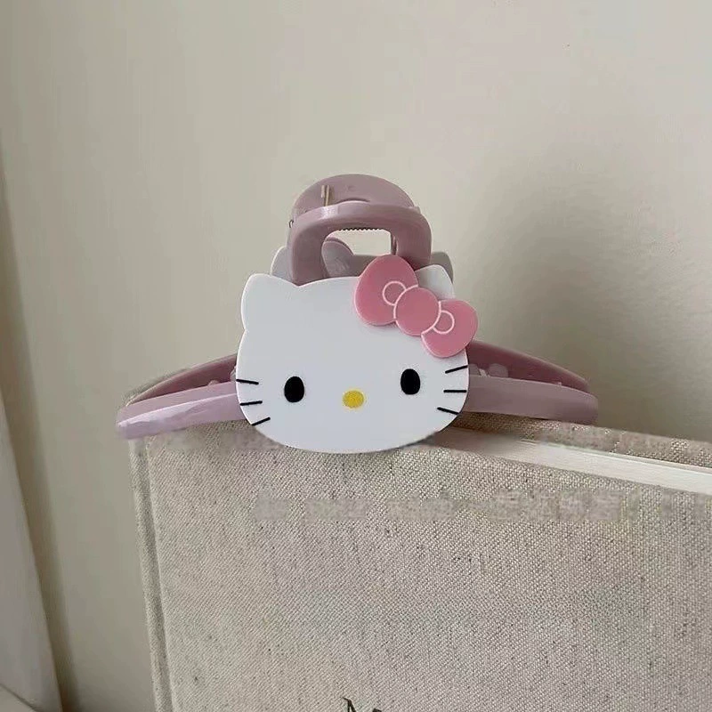Пин-краб Hello Kitty, милый краб, акула, зажим для волос, новая коллекция, стиль высокого качества