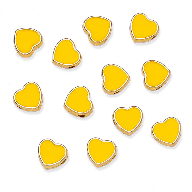 150g Weight Beads Jewelry Making Type Diameter 8mm Jewelry Making Size DIY Jewelry Accessories Classification 50 PCS/Package Quantity Alloy Material Heart Shape Pattern Plating Design Elegant, Streetwear Style 50 PCS/Package Diameter 8mm Alloy Heart Shape DIY Jewelry Accessories Beads 9