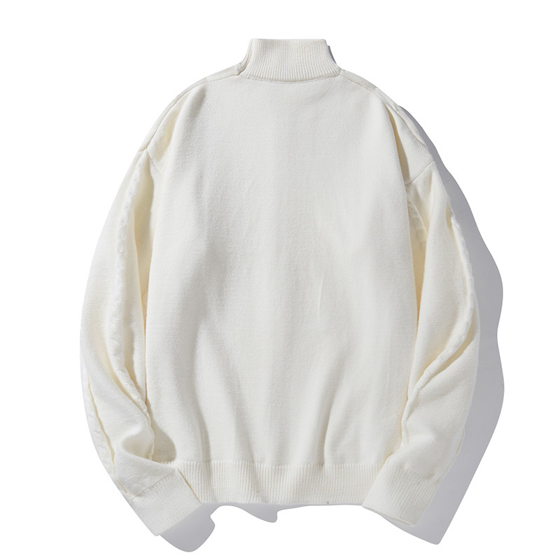 Herren-Rollkragenpullover – Lässiger Pullover im koreanisch inspirierten minimalistischen Stil für Herbst und Winter_voghion.com