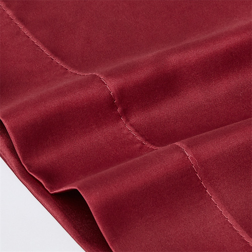 Pure Color Simulated Silk Pillowcase Pillowcase Color Satin Pillow Cover Envelope Pillow Set of 2