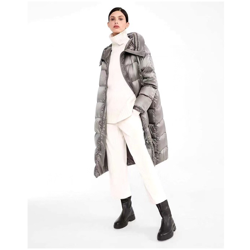 Luxe dames donsjas van ganzendons losvallend model_voghion.com