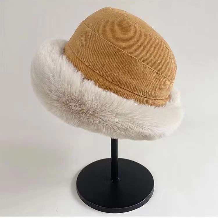 Kinder Koreanische Ausgabe Vielseitig Lässig Einfarbig Niedlich Topfmütze Herbst und Winter Verdickter Warmer Gehörschutz_voghion.com