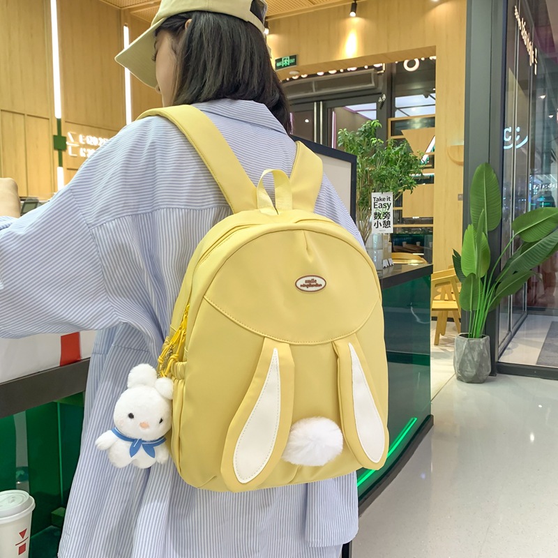 Cute conejo mochila japonesa caricatura dulce 2024 comercio exterior transfronterizo nueva mochila de gran capacidad