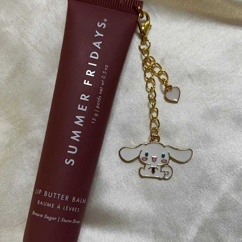 Cinnamoroll Lip Balm Key Chain Cinnamoroll Key Chain Cute Lip Balm Charm Three